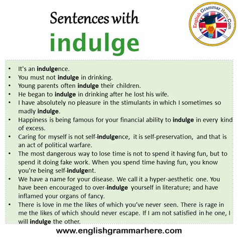 indulging in English .